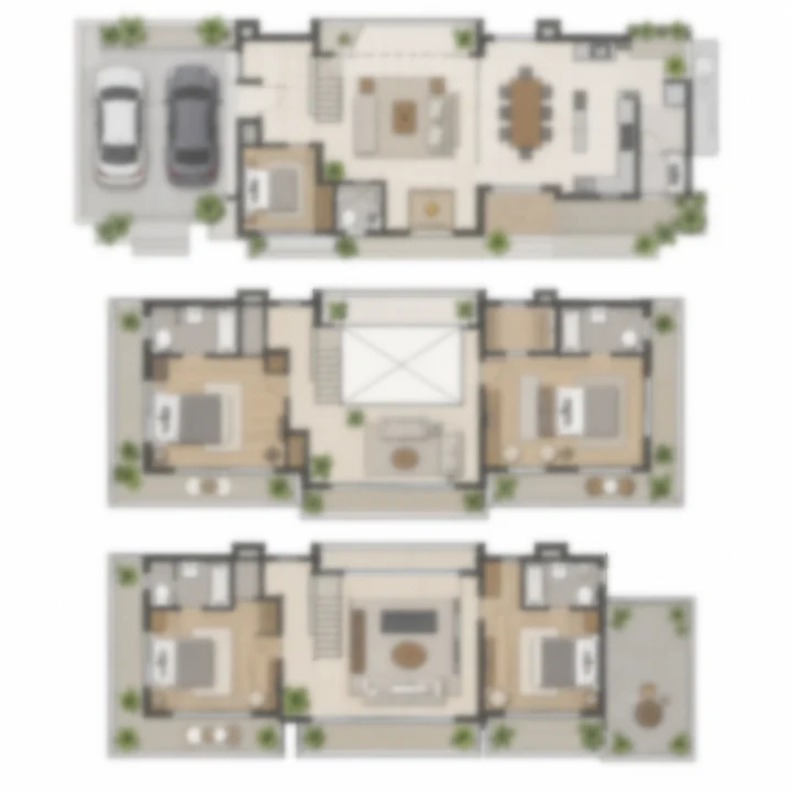 Vaishnavi Villas Sarjapur Road type 1A villa indicative floor plan